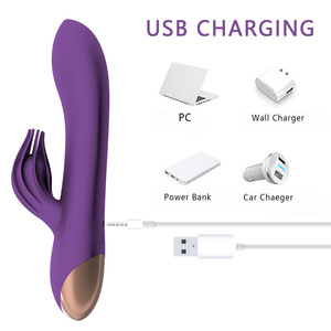 Usb 10 Speed Clitoris Vibrerende Octopus Roterende Dubbele Kop Vibrador Massager <span class=keywords><strong>G-Spot</strong></span> Konijn Dildo <span class=keywords><strong>Vibrator</strong></span> Voor Vrouwen - Product Image 6
