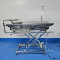 Table de chirurgie vétérinaire électrique, équipement chirurgical, table d'opération en acier inoxydable à plateau en V pour chien et chat