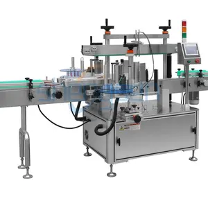 SFS120 Automatic Flat Square Bottle Sticker Labeling Machinery Two Side Self-Adhesive Labeller