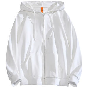 Sweats à capuche de couleur unie pour hommes, nouveaux vêtements de sport à fermeture éclair pour la conception d'usine promotionnelle d'automne et d'été, vente en gros et sur mesure - Product Image 5