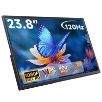 Monitor Portátil con Pantalla Táctil IPS de 23.8 Pulgadas, 1080P, 120Hz, FHD, 100% SRGB, USB-C, Pantalla Externa, Altavoz, Soporte, Montaje VESA, para Juegos