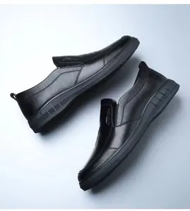 Vendita calda a buon mercato scarpe Casual in pelle da uomo leggere marrone nero resistente all'usura per ufficio
