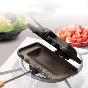 Panino per la colazione <span class=keywords><strong>padella</strong></span> antiaderente Flip Grill Pan per la colazione frittelle frittelle frittelle frittate Toast utensili da cucina - Product Image 2