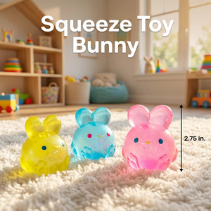 Rabbit Squishy Ball Slow Rising Stress Relief Sensory Fidget <b>Toy</b> for Boys & Girls Unisex Office <b>Desk</b> - Product Image 2