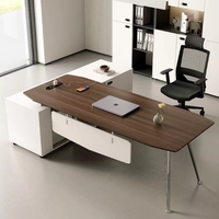 Ensemble de bureau et chaise de luxe moderne haut de gamme avec design modulaire, personnalisé pour usage commercial, table de bureau