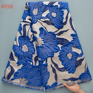 4558 High Quality Brocade Fabriccloths for Women Party Wear Material <strong>Nigeria</strong> Ladies <strong>Traditional</strong> Wedding <strong>Dresses</strong> for Asoebi - Product Image 6