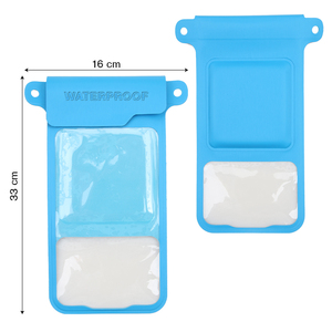 Pochette étanche flottante pour téléphone, écran tactile transparent, étui de natation en PU à quadruple étanchéité avec doubles boucles - Product Image 3
