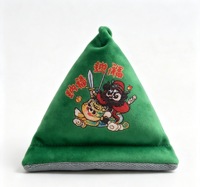 Support de téléphone en microfibre ultra-douce, support de bureau en forme de Zongzi pour nettoyage d'écran, personnalisable en petites séries