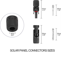 Kit de connecteurs solaires étanches 1000V IP67 prise directe 30A/45A/50A pour panneau photovoltaïque système d'alimentation solaire mâle/femelle