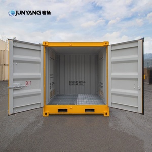 Custom ISO BV 7ft 8ft 10ft <b>Temporary</b> Storage Shipping Container Bunded <b>Floor</b> Side Opening Made Corten Steel for Dangerous Goods - Product Image 6
