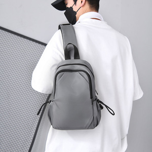 Wholesale Striped Pattern Solid Color Nylon Waterproof <b>Backpack</b> Oxford Material with Zipper - Product Image 2