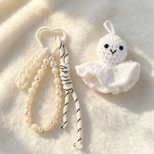 Cotton Hand Crochet Cross <b>Key</b> <b>Ring</b> Woven Cross Pendant Keychain Lobster Clasp Backpack Charm For Christian Gift - Product Image 6