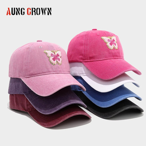Gorra de Béisbol Desestructurada Tipo Dad Hat con Logotipo Bordado en Chenille de <span class=keywords><strong>Alta</strong></span> Calidad, Lavado Ácido y Efecto Desgastado, Venta al por Mayor - Product Image 1