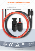 Rotes Solarpanel-Verlängerung kabel Kupferdraht Schwarzer und roter Solarpanel-Anschluss Solar-PV-Kabel verlängert 4mm 12AWG