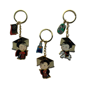 Hot Selling Metal Lacquered Keychain Commemorative Cartoon Character Metal Crafts