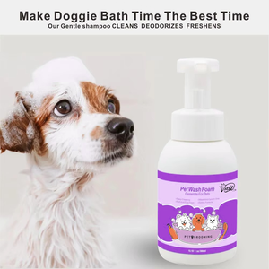 <span class=keywords><strong>Dog</strong></span> Body <span class=keywords><strong>Wash</strong></span> 300ml Esencia de té verde Aceite Limpiador Refrescante Control de aceite Potente eliminación de ácaros Espuma de lujo - Product Image 2