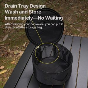 Waterproof Oxford Fabric Camping Pot Pan Organizer Durable Outdoor Camping Cookware Storage <b>Bag</b> - Product Image 4