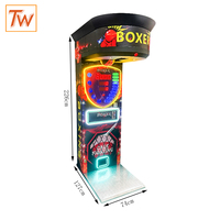 Máquina de Juego Arcade de Boxeo Comercial TOPWAY, Máquina de Prueba de Puñetazos Automática que Funciona con Monedas, con Sistema de Premios