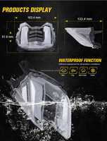 Pour Yamaha MT-09 MT09 FZ09 2018 2019 moto Led feu arrière feu Stop clignotant accessoires E24