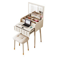 2025 vente en gros 50CM petite coiffeuse ensemble moderne Simple conception de luxe pour salon et hôtel panneau Style bois