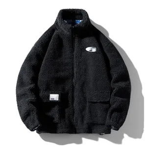 Factory Wholesale Autumn Men's Varsity Jackets Outdoor Fleece Fashionable Warm Fleece Winter Outdoor For men's jacket