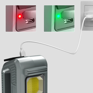 Type-C sạc bên đèn kép chuyển đổi mới cường độ cao tìm kiếm ánh với dây đeo vai và USB đầu ra Cắm Trại Đèn Ngoài Trời - Product Image 5
