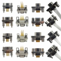 Connecteur électrique rectangulaire miniature de prise de soudure de J30J-9TJSL 9 noyaux de Micro-D