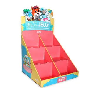Modedesign Karton Zähler Display Box Promotion Counter Top Display für Food Toys Snack