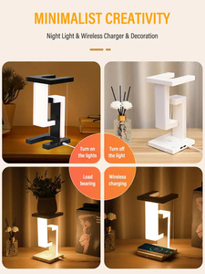 New Mobile Phone Wireless Charging Power Desk Lamp Wireless Charger Led Lamp Suspended Anti-gravity Home Decoration Table Lamp - Product Image 6