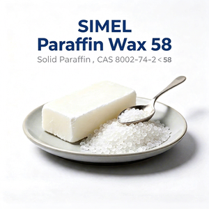 Cera de parafina SIMEL 58 sólida, totalmente refinada, punto de fusión 58 para fabricación de velas y cosméticos - Product Image 1
