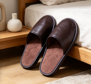 Pantoufles de luxe en laine mérinos pour hommes <span class=keywords><strong>et</strong></span> femmes, confortables <span class=keywords><strong>et</strong></span> chaudes, pantoufles d'intérieur antidérapantes en <span class=keywords><strong>cuir</strong></span> véritable <span class=keywords><strong>et</strong></span> peau de <span class=keywords><strong>mouton</strong></span> - Product Image 3