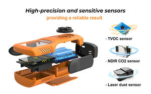 Compteur de qualité de l'air portable CO2 TVOC de l'usine Fosen Analyseur de gaz domestique de haute qualité avec PM2.5 PM10 - Product Image 6