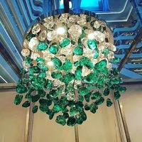 Moderne JYLIGHTING Hall de L'hôtel Villa Décoration Pendentif Lumière Personnalisé Grand Projet De Luxe LED Lustre En Cristal