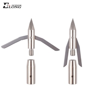 Chasse Pêche Broadhead Point 2 Barbes Mécaniques Tir À L'arc Bowfishing Chasse Flèche Tête