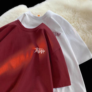 T-shirt sans manches gris de style japonais pour homme, été 2025, nouveau, jeune, style urbain, coupe ample, perlé, 100% coton, col rond - Product Image 4