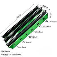 Nouveau support magnétique en alliage d'aluminium pour embouts, organiseur vert pour embouts de tournevis pour rangement dans une boîte à outils