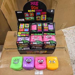 Schylling NeeDoh Nice <b>Cube</b> Stress <b>Cube</b> Cartoon Face Squishy Toy Super Solid Slow Rebound Squeeze Sensory Fidget Gift Kids Adults - Product Image 1