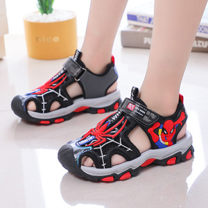 Nouvelles <span class=keywords><strong>sandales</strong></span> d'été pour enfants, <span class=keywords><strong>Spiderman</strong></span>, dessin animé, bout fermé, antidérapantes, plage, garçons - Product Image 1