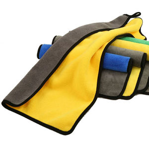 Serviette de lavage de voiture en microfibre double couche absorbante de haute qualité pour le nettoyage et le séchage des voitures - Product Image 3