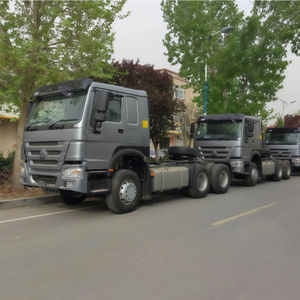 รถบรรทุกหัวลากมือสอง Sinotruk Howo 6x4 ดีเซล เกียร์ออโต้ พวงมาลัยซ้าย กล้องมองหลัง สำหรับงานขนส่งในเหมือง รับน้ำหนัก 31-40 ตัน ขาย - Product Image 4