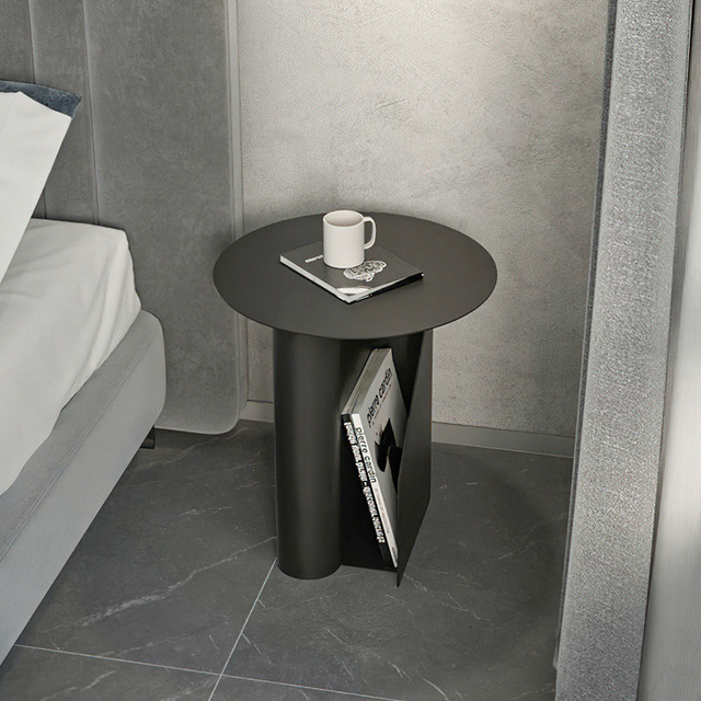 Factory Metal As Picture Durable Round Coffee Table Nordic Furniture Living Room Modern Storage Small Side Table Minimalist