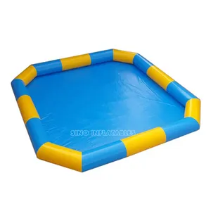 Commercial outdoor octagon durable big inflatable swimming pool for kids N adults water fun