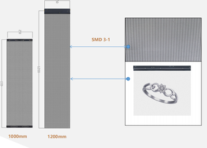 Indoor Integrated LED <strong>Driver</strong> P2.5 Transparent Hologram <strong>Display</strong> Invisible LED Screen with Integrated Holographic Screen - Product Image 2