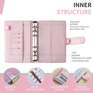 Sổ Tay Ngân Sách Nhật Ký Tùy Chỉnh 2023 Sổ Tay Ngân Sách Bằng Da <span class=keywords><strong>Pu</strong></span> Kèm Phong Bì Kế Hoạch Ngân Sách Bìa Cứng A6 - Product Image 3