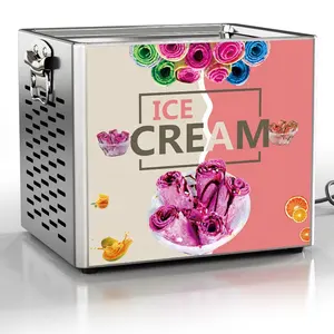 Máquina para freír helados, mesa de piedra fría, Mini máquina para freír helados