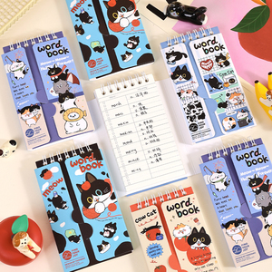<span class=keywords><strong>Libro</strong></span> <span class=keywords><strong>de</strong></span> palabras <span class=keywords><strong>de</strong></span> <span class=keywords><strong>la</strong></span> serie Cow Cat, encuadernación <span class=keywords><strong>de</strong></span> doble espiral, portátil para <span class=keywords><strong>el</strong></span> aprendizaje del vocabulario y como regalo - Product Image 4