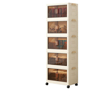 Tủ đa năng gấp gọn một tầng, rộng 45cm, có bánh xe, dùng để đựng đồ ăn vặt, đồ chơi và quần áo trẻ em - Product Image 2