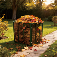 Composteur de jardin en acier 800L, cadre modulaire à fixation par emboîtement, revêtement poudré, montage facile, robuste, résistant aux intempéries, anti-rouille, pour extérieur