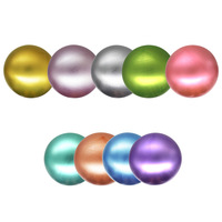 Lot de 10 ballons en latex métallisé de 36 pouces - Ballons ronds pour fêtes, anniversaires, décorations de Noël et de mariage (certifiés EN71)