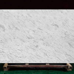 Moderna losa grande de cuarzo Bianco River Calacatta, piedra artificial Caesarstone con diseño de modelo 3D - Product Image 4